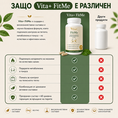 Vita+ FitMe™ | По-слаба. По-уверена. Всеки ден.